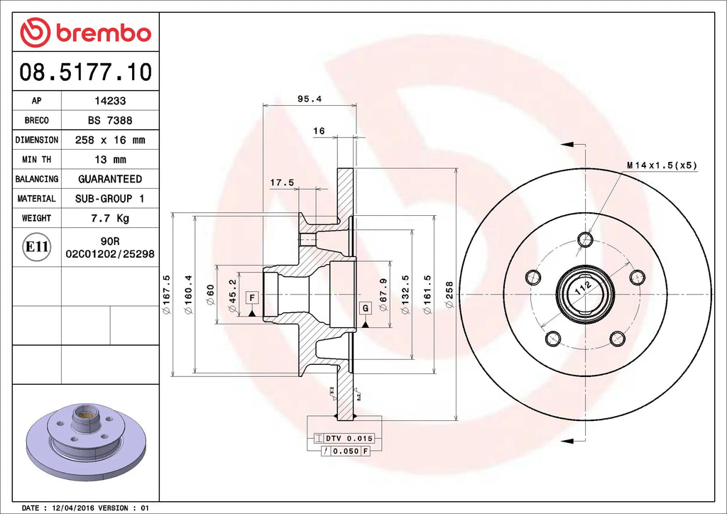 Brake Disc 08.5177.10