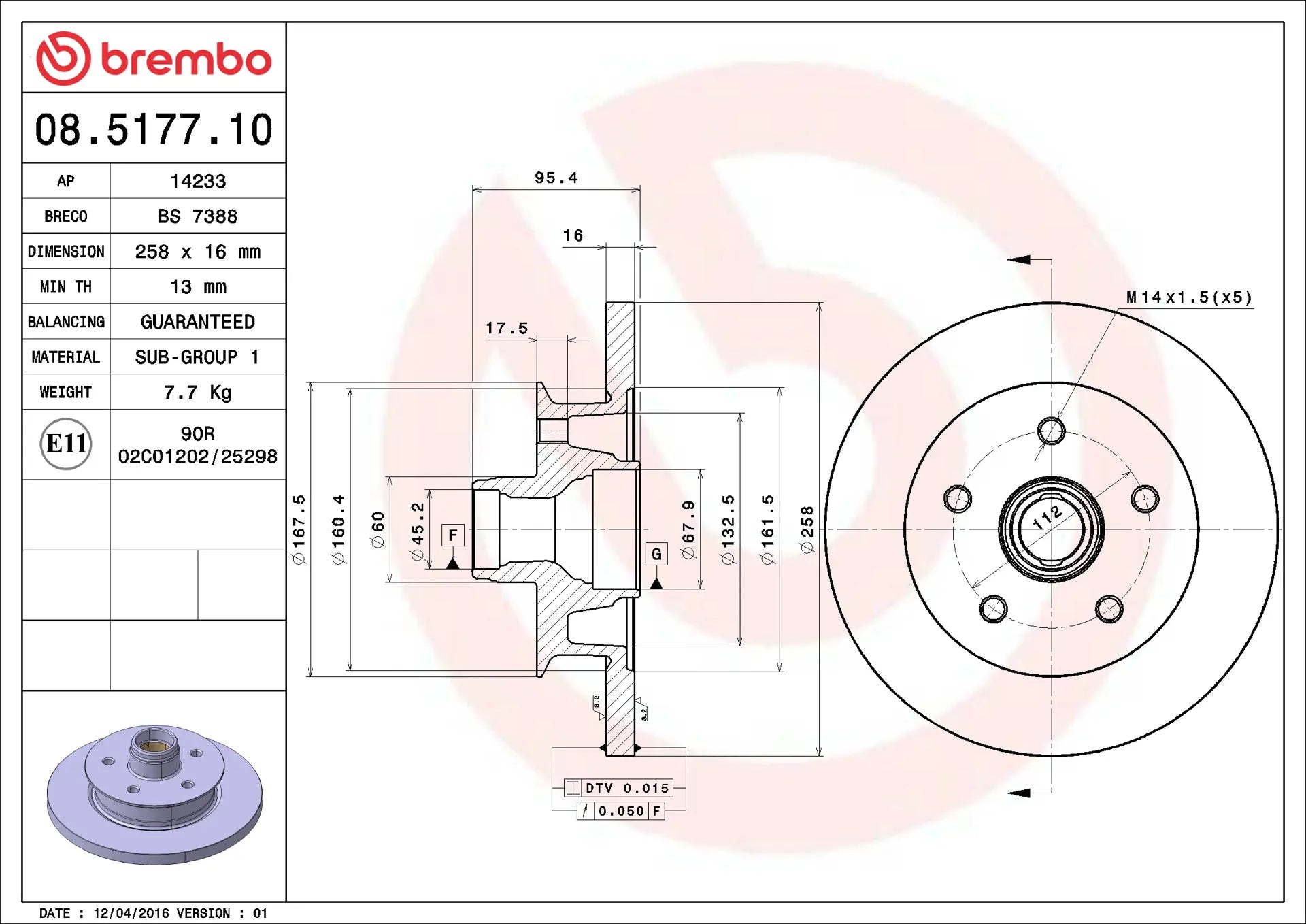 Brake Disc 08.5177.10