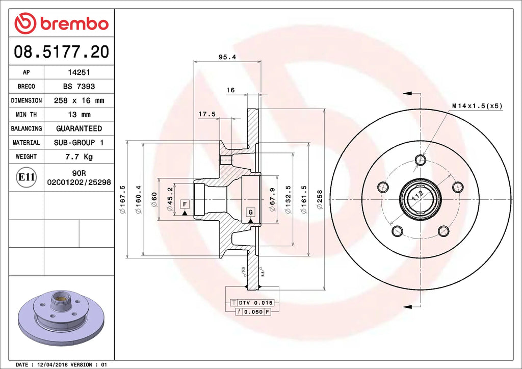 Brake Disc 08.5177.20