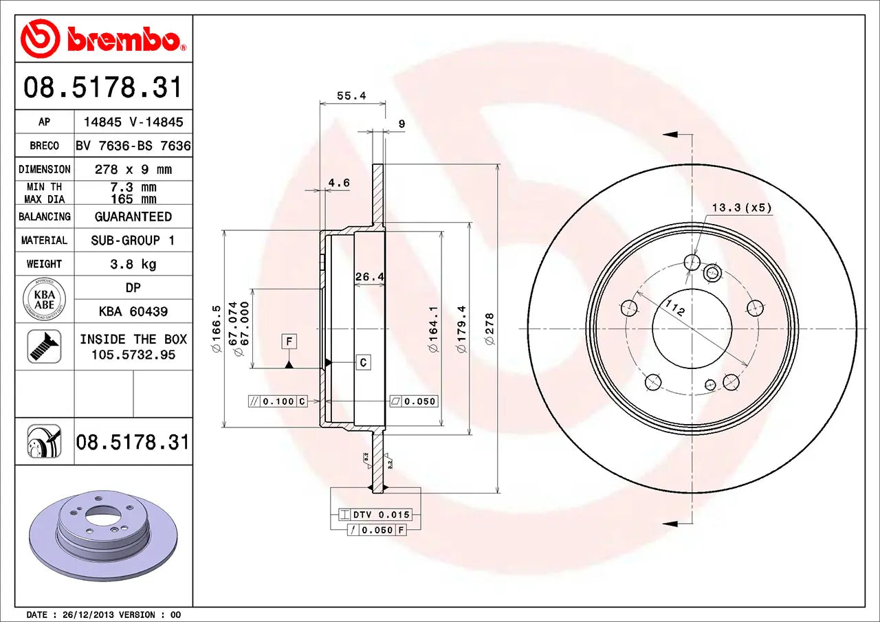 Brake Disc 08.5178.31