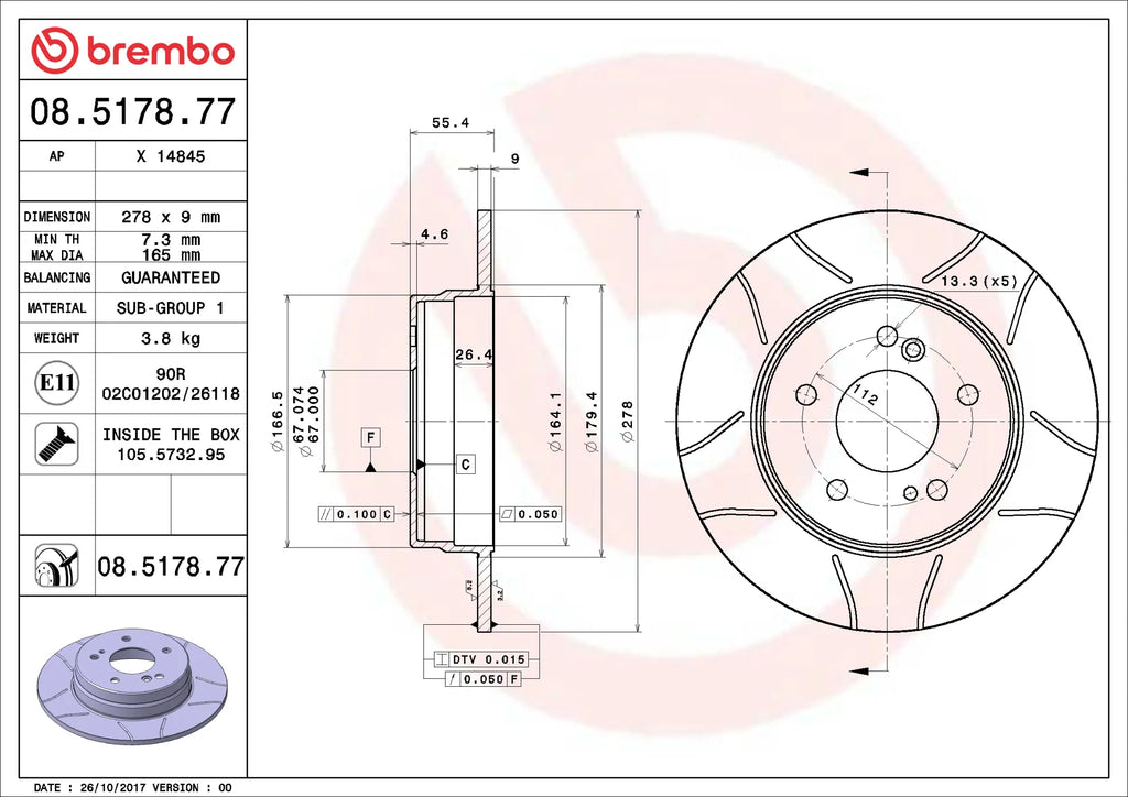 Brake Disc 08.5178.77
