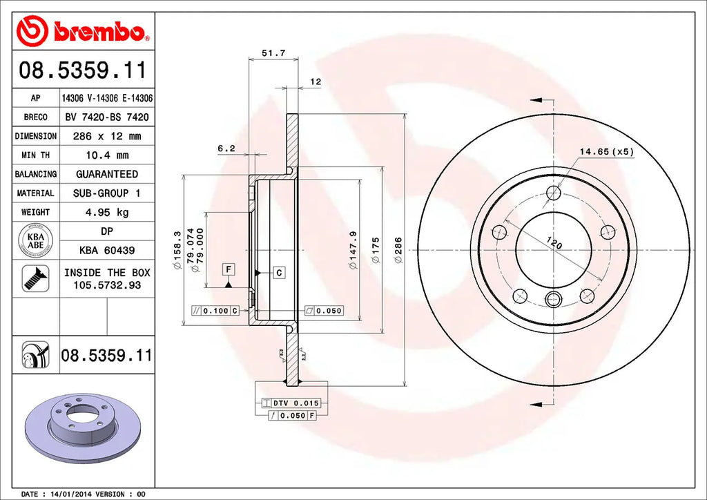 Brake Disc 08.5359.11