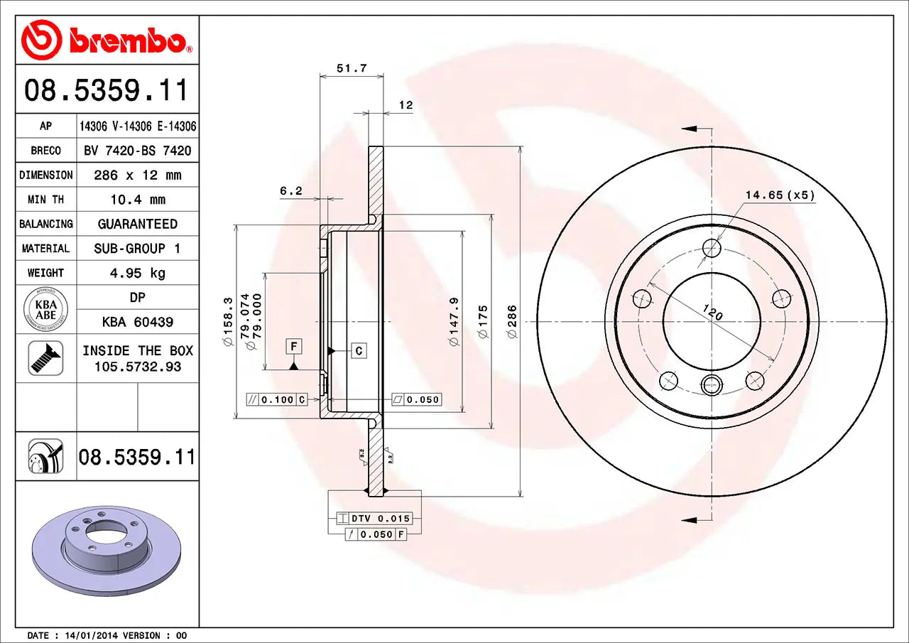 Brake Disc 08.5359.11
