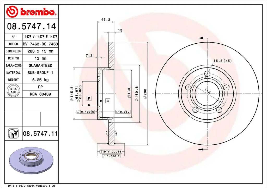 Brake Disc 08.5747.11
