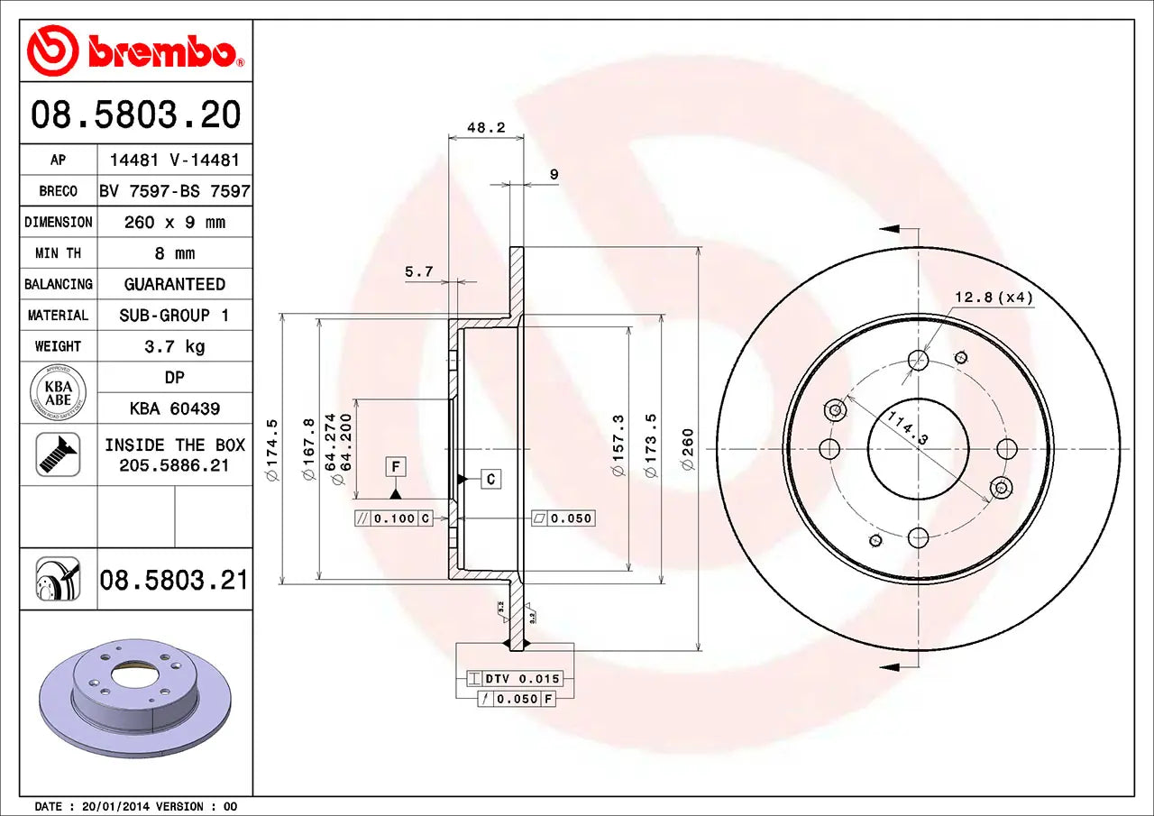 Brake Disc 08.5803.21