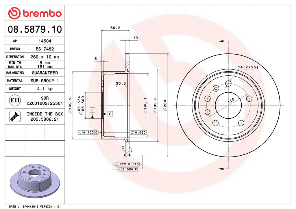 Brake Disc 08.5879.10