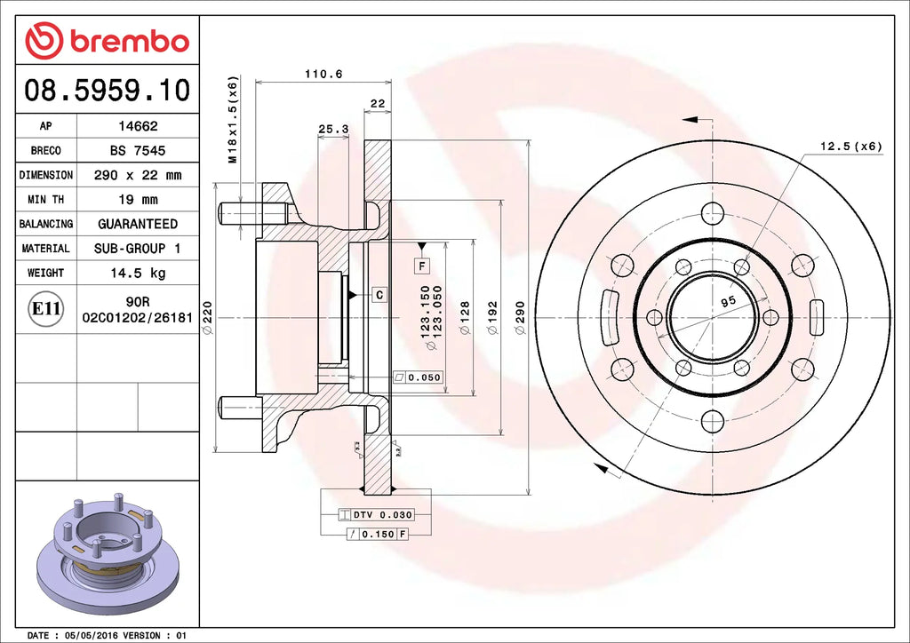 Brake Disc 08.5959.10