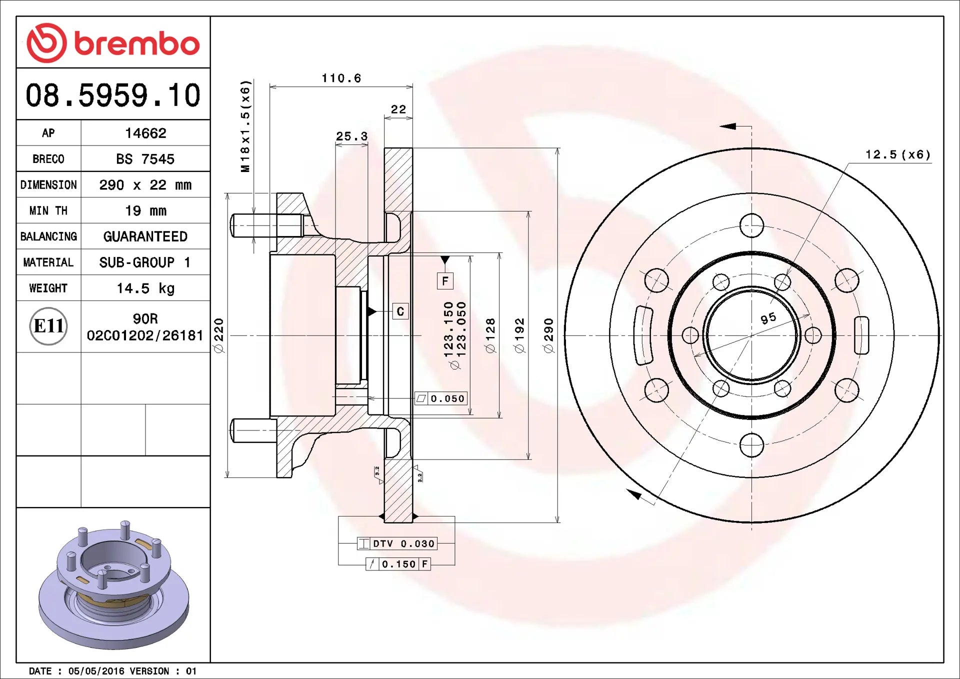 Brake Disc 08.5959.10