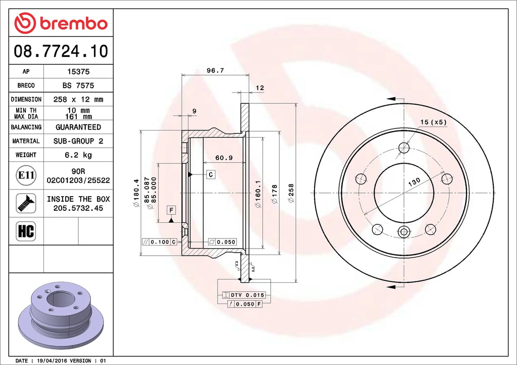 Brake Disc 08.7724.10