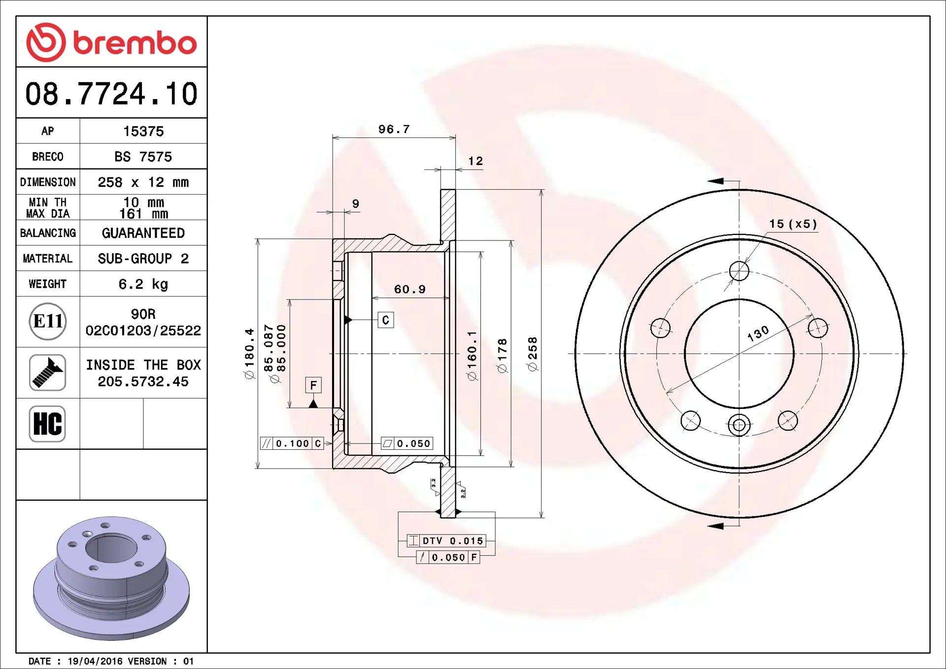 Brake Disc 08.7724.10