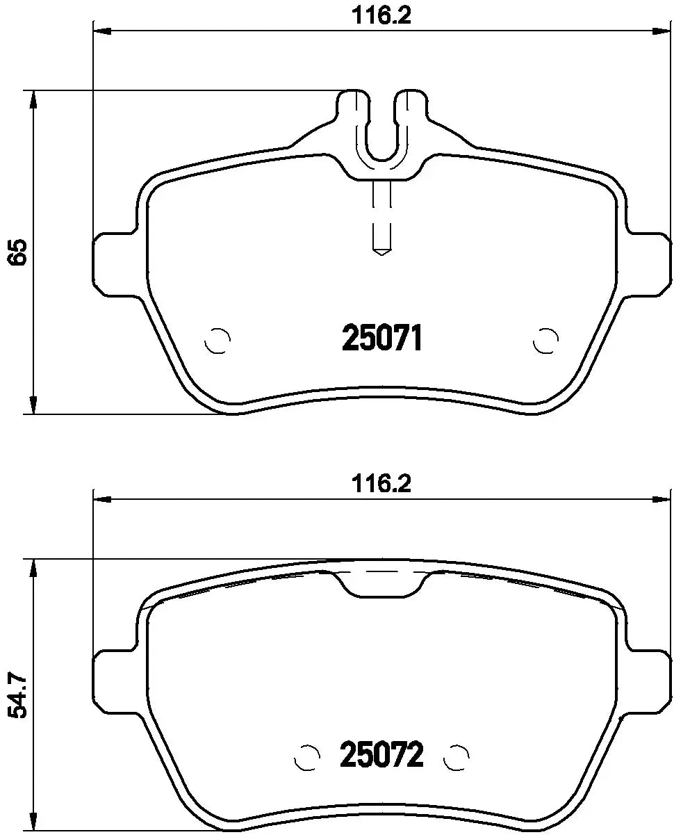 P50103 - Brake Pad Rear for mercedes SL (R231)